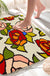 Feblilac Beautiful Rose Garden Tufted Bath Mat