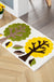 Feblilac Lovely Sunflower and Tree Tufted Bath Mat