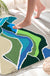 Feblilac Green Mountains and Rivers Tufted Bath Mat