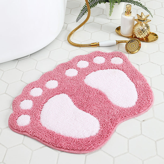 Feblilac The Nordic Cute Feet Bath Mat 40cmx60cm, 48cmx67cm