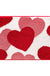 Feblilac Red Festive Love Tufted Bath Mat