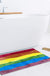 Rainbow Flag Bath Mat, Gay Pride Home Decor, Colorful Mountain Bathroom Rug, 60x90cm or 23x35 inches