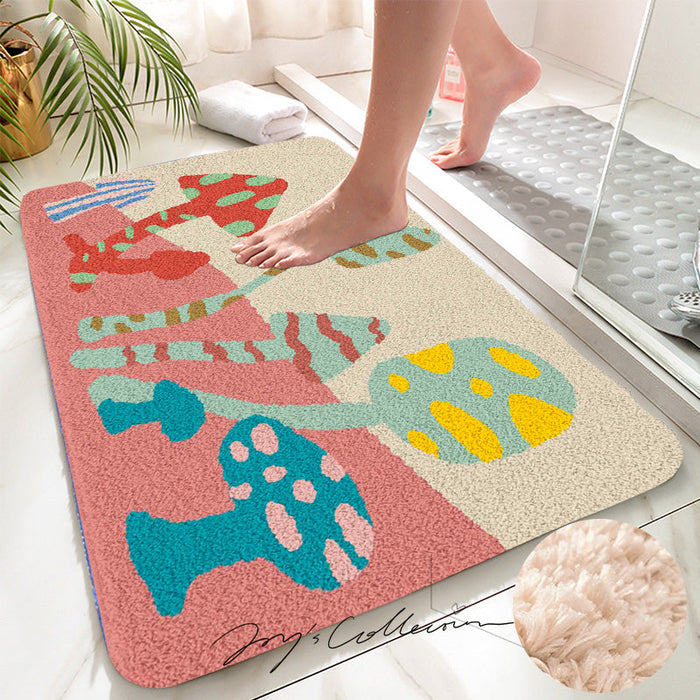 Feblilac Morandi Mushroom Tufted Bath Mat