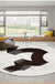 Feblilac Black Ribbon White Bottom Handmade Tufted Acrylic Livingroom Carpet Area Rug