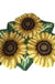 Feblilac Three Sunflowers Tufted Bathmat