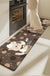 Feblilac Cartoon Bear and Cookie PVC Leather Kitchen Mat