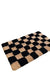 Feblilac Black and Brown Checkerboard Tufted Bath Mat