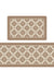 Feblilac Geometric Rhombus Leaves PVC Leather Kitchen Mat