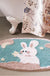 Lovely Rabbit and Star Bath Mat