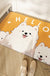 Feblilac Cute Samoyed Family PVC Coil Door Mat