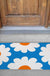 Blue Daisy Door Mat