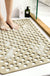 Feblilac TPE Blue/Grey/Khaki/White Drain Holes and Suction Cups Antiskid Tub Rug, Bathtub Mats