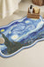 Feblilac Flowers Oil Painting Diatomaceous Earth Bathmat