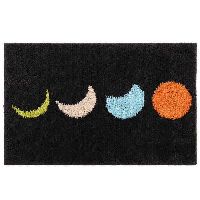 Feblilac  Black Moon Phase Bath Mat