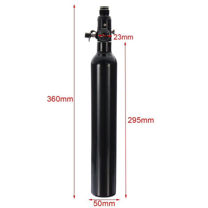 0.38L Liter Aluminum Tank Air Bottle With 4500 PSI Regulator For Paintball PCP