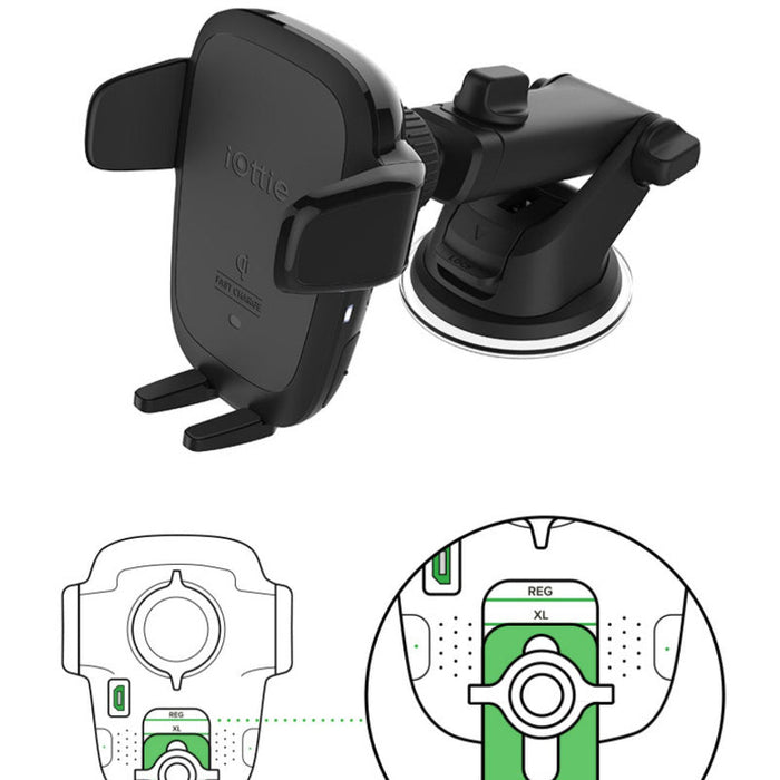 Car Intelligent Automatic Induction Suction Cup Type Wireless Charging Bracket