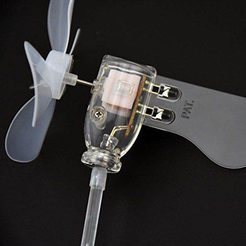 Red Green White Blue Vertical DIY Small Dc Motor LED Windmill Turbines Wind Generator Model