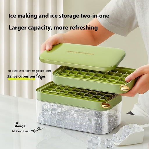 Food Grade Press Ice Box Flip One-click Ice Tray