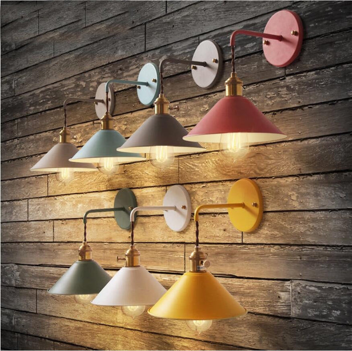 Creative Modern Bedside Color Wall Lamp