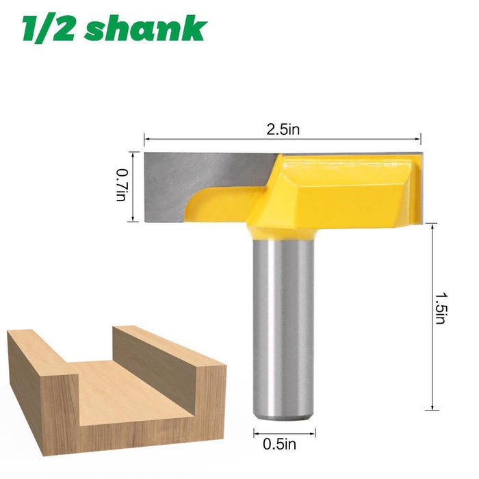 12mm or 8mm or 1/2 Inch Shank Bottom Cleaning Router Bit Straight Bit Clean Milling Cutter for Wood Woodworking Bits Cutting