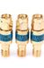 3Pcs 2W 0-6GHz Golden Attenuator SMA-JK Male to Female RF Coaxial Attenuator 10DB + 20DB + 30DB