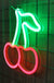 Cherry Neon Signs Led Signs Neon Light Red Room Decor Aesthetic Led Light Fruit Night Light for Bedroom Bar Hotel Party Game Room Wall Art Decoration