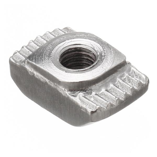 Drillpro 50pcs M3 T Sliding Nut Zinc Plated Carbon Steel T Sliding Nut for 2020 Aluminum Profile