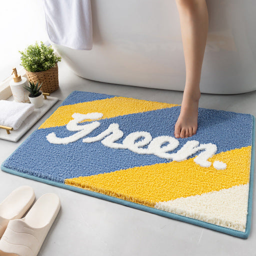 Happy Green Bath Mat