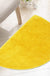 Solid Color Semicircle Bath Mat