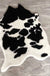 Feblilac Irregular Dairy Cow Style Artificial Furs Area Rug