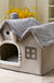 Foldable Dog House Pet Cat Bed Winter Dog Villa Sleep Kennel Removable Nest Warm Enclosed Cave Sofa Pets Supplies