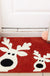 Cute Deer Bath Mat Christmas Decor, Reindeer Bathroom Decor, 20x32 inches