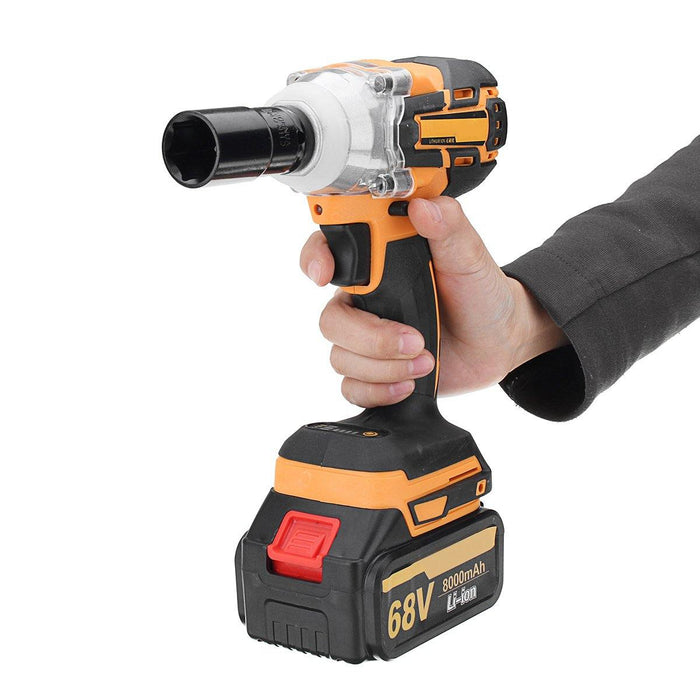 68V 6000mAh/8000mAh Electric Impact Wrench Cordless Brushless with 2 Rechargeable Battery