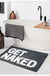 Feblilac Red/Grey Get Naked Bath Mat