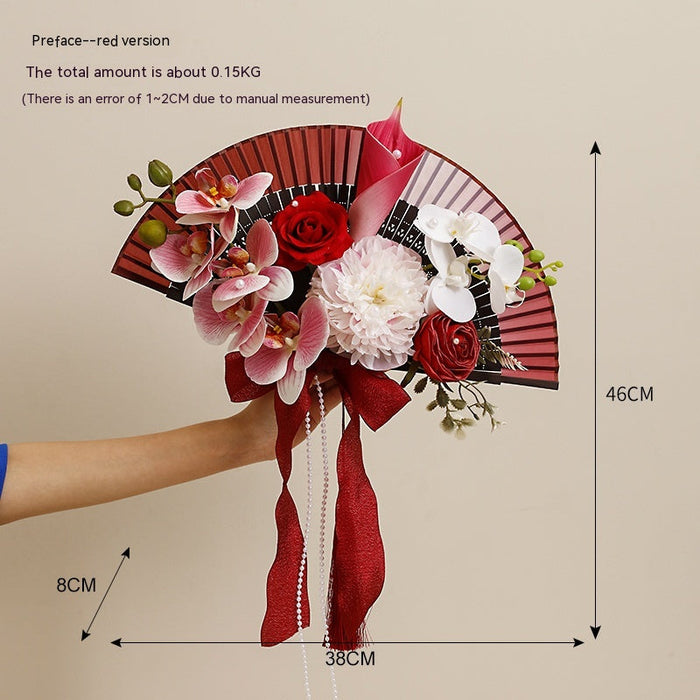 Creative Bridal Bouquet Bride Wedding Circular Fan