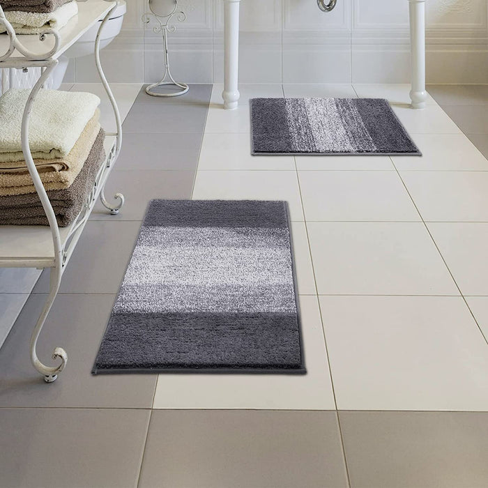 Soft Bathroom Rugs, Non-Slip Water Absorbent Bath Mat, Simple Style Bathroom Decor