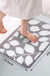 Feblilac Grey Leaf Tufted Bath Mat