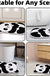 Feblilac Cute Panda Tufted Bath Mat