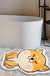 Feblilac Cute Shiba Cat Tufted Bath Mat