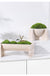 Creative Living Room, Foyer, Dining Table, Modern Light Luxury Marble Flower Pot