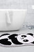 Feblilac Cute Panda Tufted Bath Mat