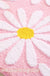 Pink Bathroom Rugs Cute Daisy Bath Mat White and Yellow Flower Decor Rug Non Slip Floor Carpet Microfiber Bathmat Super Absorbent Machine Washable Bahtub Mats for Shower, Tub, Bedroom 16"x 24"