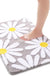 Pink Bathroom Rugs Cute Daisy Bath Mat White and Yellow Flower Decor Rug Non Slip Floor Carpet Microfiber Bathmat Super Absorbent Machine Washable Bahtub Mats for Shower, Tub, Bedroom 16"x 24"