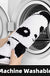 Feblilac Cute Panda Tufted Bath Mat