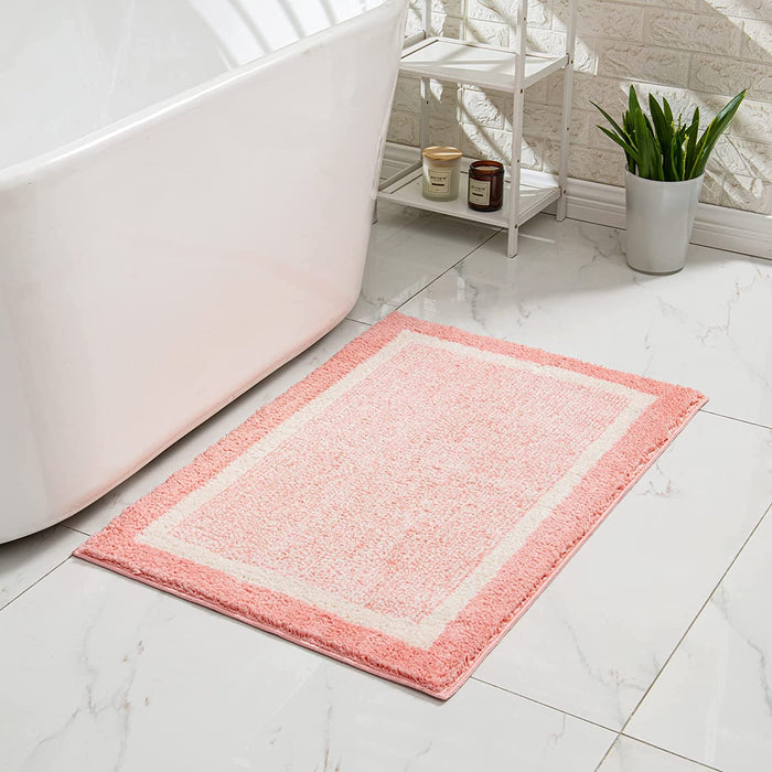 Feblilac Geometric Checkerboard Tufted Bathmat