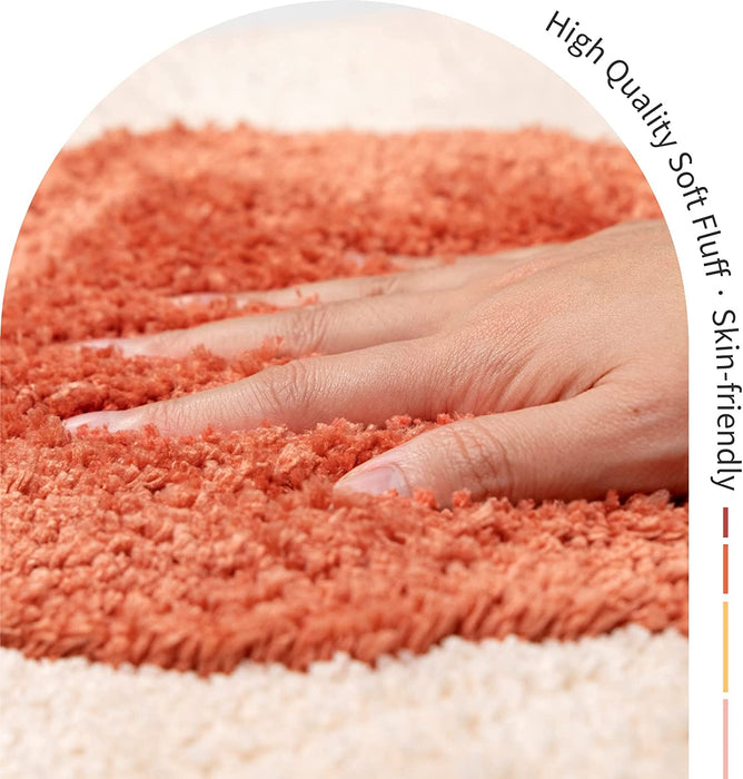 Feblilac Pink Moon Phase Runner Mat for Bedroom Bathroom