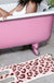 Cute Pink Leopard Mat for Bathroom