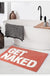 Feblilac Red/Grey Get Naked Bath Mat