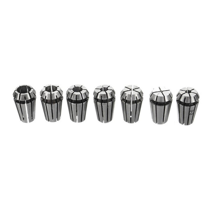 Drillpro 7Pcs ER11 1-7mm Spring Collets with ER11A 5mm Motor Shaft Holder Extension Rod