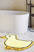 Feblilac Cute Yellow Duck Tufted Bath Mat